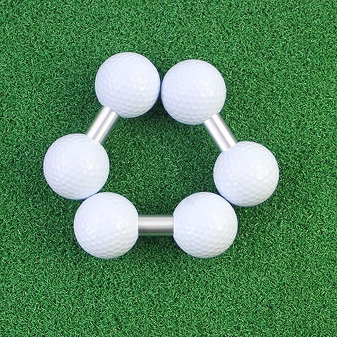 Golf Putting Trainer with 2 Training Balls, Indoor/Outdoor Putting Aid for Accuracy & Stroke Improvement, for Golfers