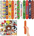 74Pcs Sports Theme Party Favors 24 Pcs Ball Theme Slap Bracelets 50 Pcs Sport Theme Stickers ，Sports Party Team Gift Fillers School Classroom games Rewards Supplies