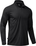 Obla Golf Quarter Zip Pullover for Men Mock Neck Sweatshirt Lightweight Sun Protection Men's Long Sleeve Golf Shirt
