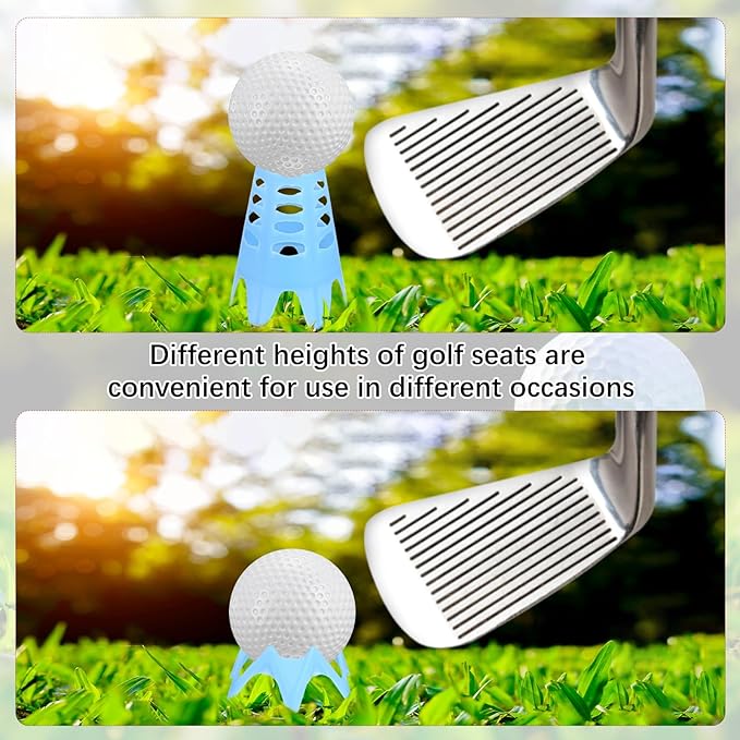 Golf Simulator Tees - Plastic Golf Tees Use for Home & Outdoor & Indoor Driving Range & Winter Turf - Pack of Mat Tees