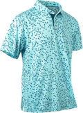 Mens Golf Shirts Quick Dry Moisture Wicking Casual Short Sleeve Performance Athletic Print Collared Stylish Men Polo Shirt