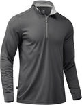 Obla Golf Quarter Zip Pullover for Men Mock Neck Sweatshirt Lightweight Sun Protection Men's Long Sleeve Golf Shirt
