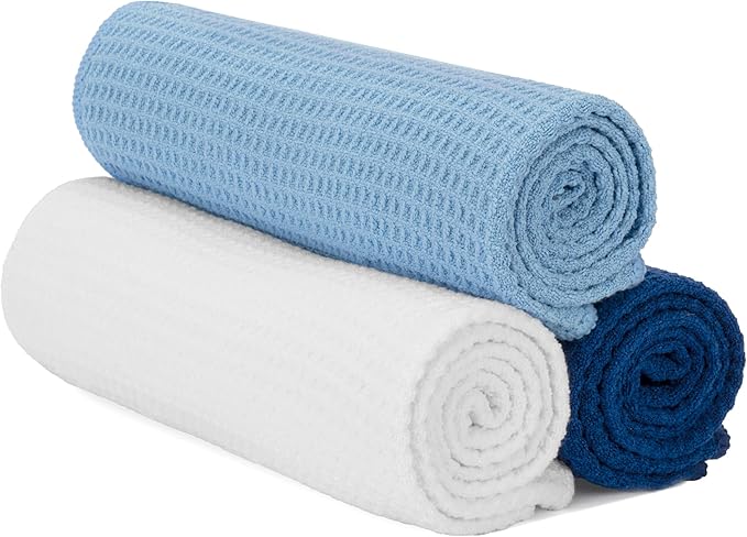S&T INC. Microfiber Gym Towels, Yoga Towel for Home and Gym Bag, 16 Inch x 27 Inch, 3 Pack