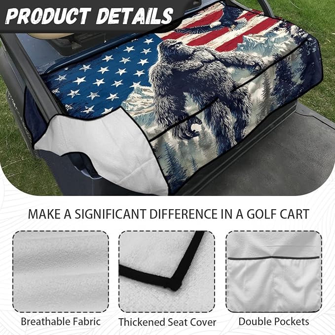 Golf Cart Seat Covers Universal Golf Cart Seat Cover Blanket Cushion Cover Sports Golf Cart Accessories