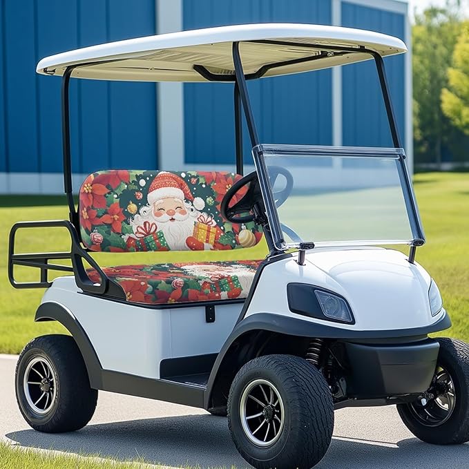 Fashion Print Golf Cart Seat Covers 2 Passenger Golf Cart Backrest Cover Golf Cart Seat Towel Gift for Friends