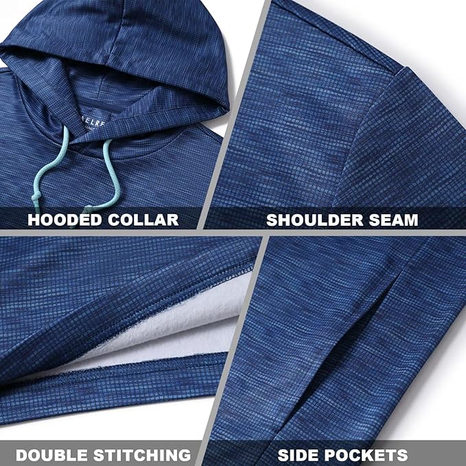 Hoodies for Men Golf Fleece Hooded Sweatshirts Dry Fit Athletic Lightweight Casual Midlayer Mens Hoodies Pullover