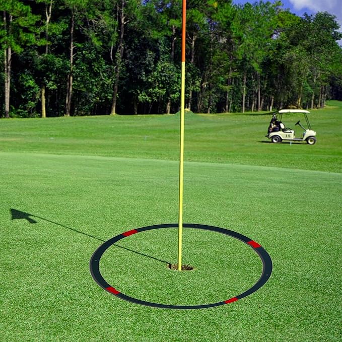 Golf Target Rings - Golf Target Circles, Putting and Chipping Practice Rings | Durable Thin Rings for Short Game Training, Portable Foldable Design, Bright Colors for Easy Visibility, Multiple