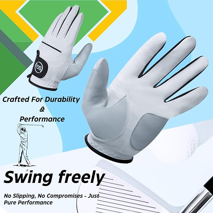 H-Cube All-Weather & Leather Golf Gloves