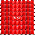 KUUQA 60Pcs Red Drawstring Backpack Bag Sack Drawstring Bags Bulk String Bags Storage Bags for Sport Gym Traveling