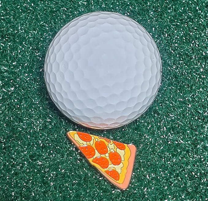 Funny & Unique Golf Ball Markers with Hat Clip – Food & Fun Icons – Perfect Golf Accessories & Gifts