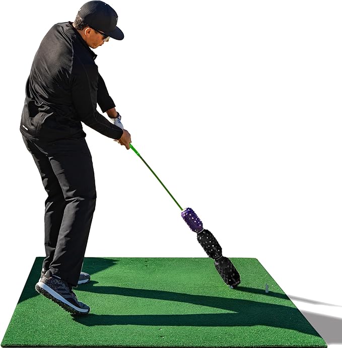 Aero Stiff Shaft, Golf Training Aid and Warm Up Tool, Speed Stick for Golf, Golf Swing Trainer, Improves Swing Speed, Wind Resistance, Adjustable Pineapples, Gain Up to 30 Yards On Your Drive