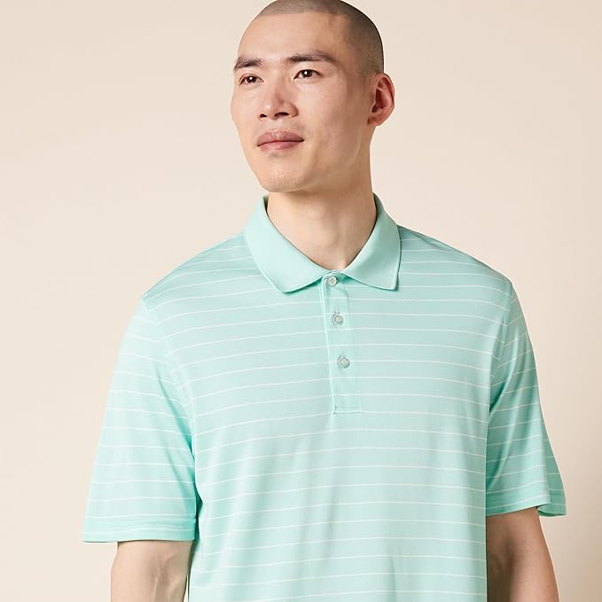 Amazon Essentials Mens Golf Polo Shirt, Moisture-Wicking Quick Dry, Short Sleeve