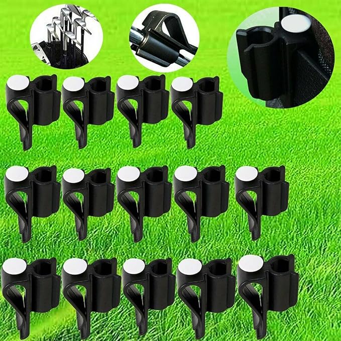 7PCS Black Golf Putter Clip,Golf Bag Pen Holder,Putter Holder,Golf Club Holder,Golf Putter Clip Organizer