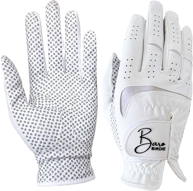 Golf Gloves Both Hands Women's 1 Pair Lightweight Non-Slip Silicone Extra Grip All Weather Girls Ladies Sports Tennis