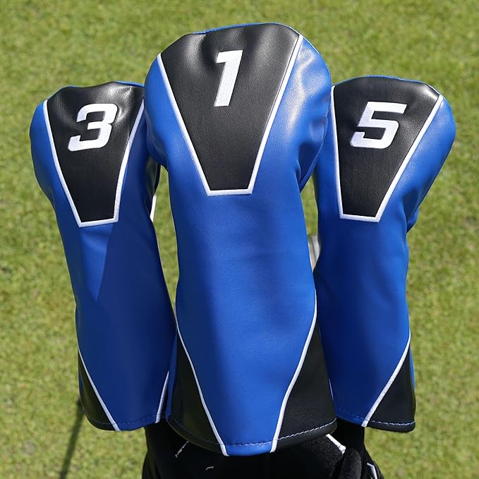 Single Headcover, Easy Slip-On Easy-Off Golf Club Headcover, Fleece Lined Interior, Water Resistant and Durable Shell, Individual Retail Sport Pack