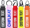 ssass Customized Keychain, 1PCS Embroidery Name Text Motorcycle Key Tag, Personalized Luggage Tags Car Keyring Key Tags, Unisex Keychain for Rooms Backpacks Biker