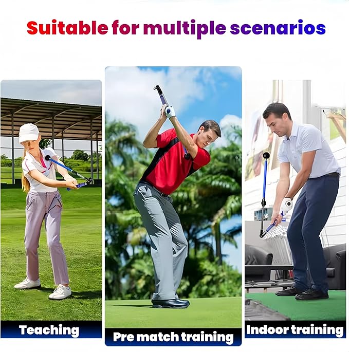 Golf Swing Trainer, Portable Collapsible Trainer, Improve Swing Posture, Golf Grip Trainer, Essential Swing Posture Corrector for Beginners