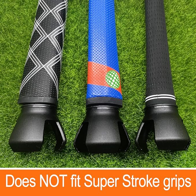 3-Prong Golf Ball Retriever Grabber Pick Up,Back Saver Claw Put On Putter Grip,Suction Cup Ball Grabber,Sucker for Golf Screws Tool