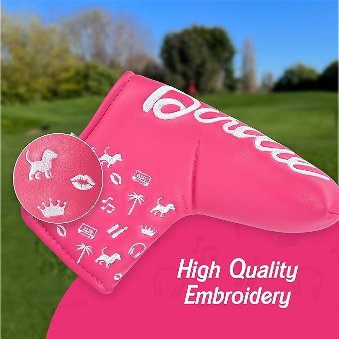 Shanker Golf Headcover - Birdie Funny Headcovers - Tour Grade PU Leather - Great Joke Golf Gift for Women - Perfect Funny Gift for Female Golfers