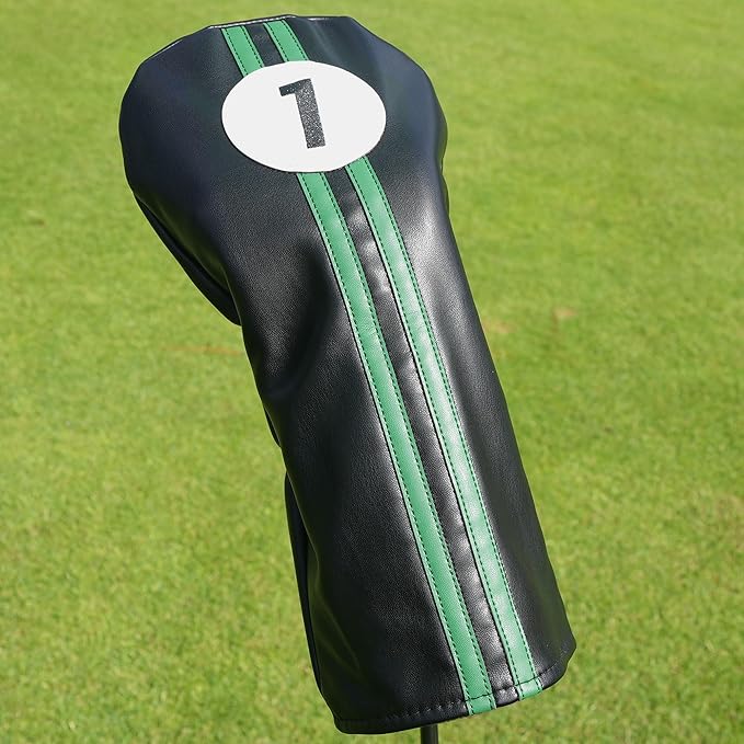 Single Headcover, Easy Slip-On Easy-Off Golf Club Head Cover, Fleece Lined Interior, Water Resistant and Durable Shell, Individual Retail Pack