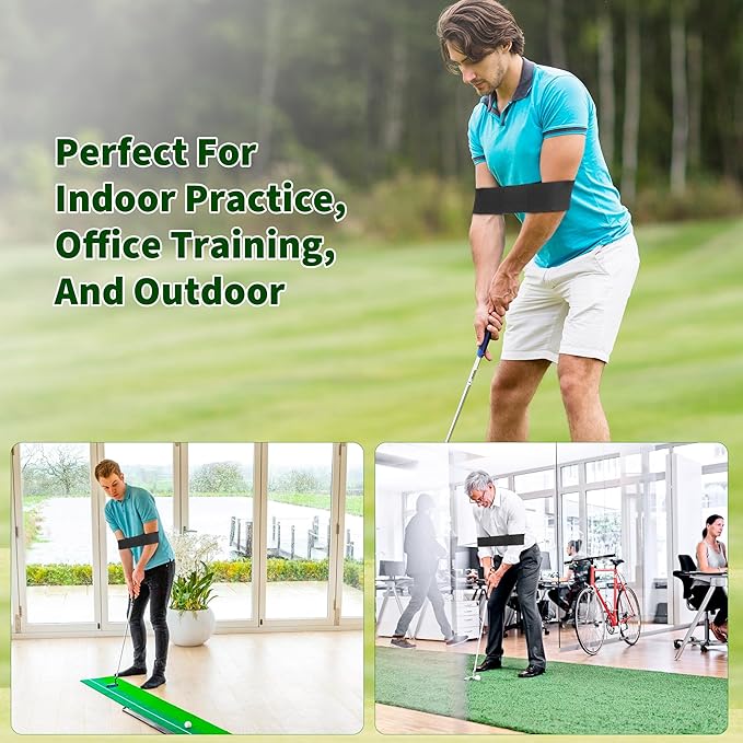 Golf Swing Trainer & Golf Grip Trainer Set, Perfect Training Aid for Improving Swing Technique and Grip Position, Ideal for Beginners and Professionals