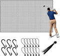Golf Net, 12X12ft /12X15ft/12X20ft Golf Practice Net Sports Practice Barrier Net for Baseball, Hockey, Soccer, Netting for Garage, Backyard, Indoor Outdoor Sports Netting