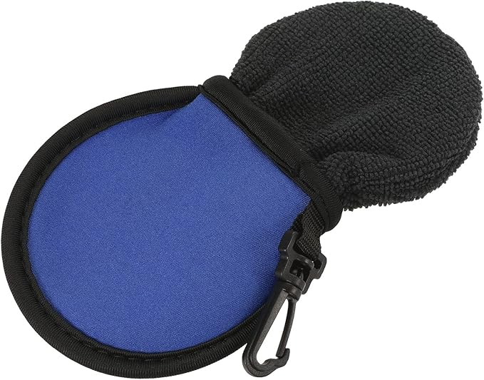 MECCANIXITY Golf Ball Cleaner Portable Pouch Pocket Washer Bag with Clips