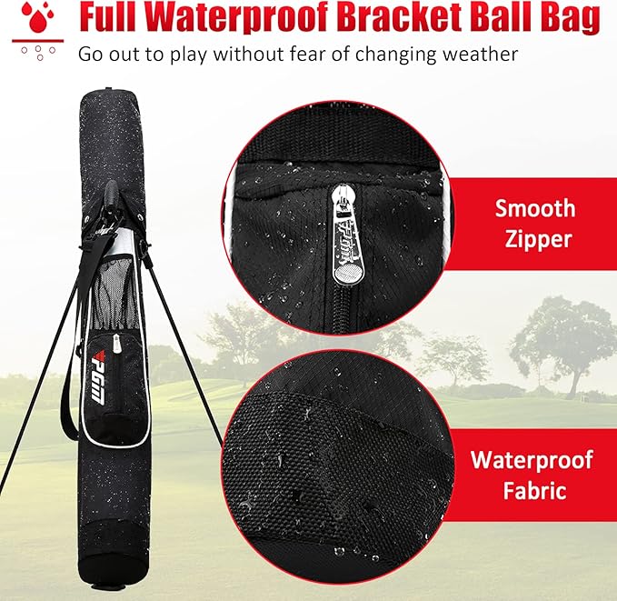 PGM Sunday Bags - Lightweight Golf Bag with Strap, Stand, Easy to Carry - Durable Pitch Putt Bag for Short Courses