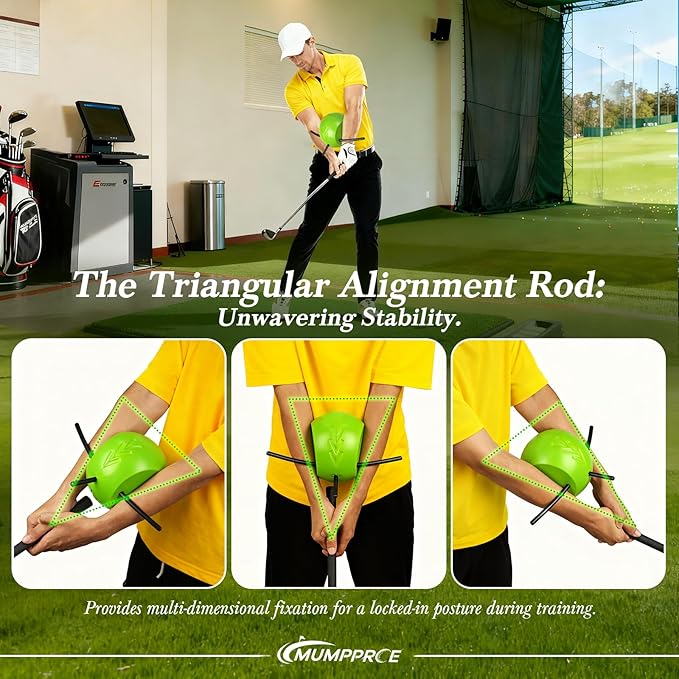 The Connector Golf Training Aid, Golf Swing Trainer for Posture Correction Practice, Golf Swing Training Aid Gift Suitable for Golfers at Every Stage, Helps Train Proper Swing Technique, Arm Structure