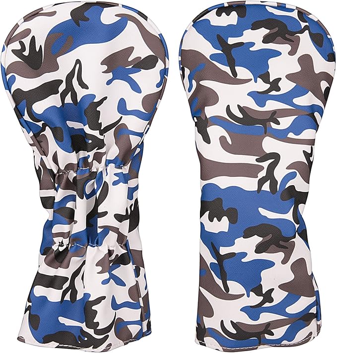 Golf Builder Blue Camouflage Golf Club Driver Fairway Wood Hybrid Head Cover Camou 1 3 5 UT Cover