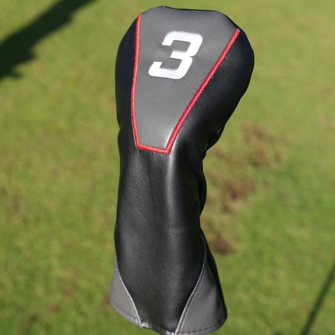 Single Headcover, Easy Slip-On Easy-Off Golf Club Headcover, Fleece Lined Interior, Water Resistant and Durable Shell, Individual Retail Sport Pack