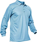 MAGCOMSEN Men's Polo Shirts 3 Button Quick Dry Performance Long Sleeve Tactical Shirts Pique Jersey Golf Shirt