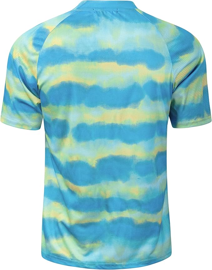 TAPULCO Mens Collarless Golf Shirts Short Sleeve Dry Fit Stretch Casual Breathable Lightweight Tshirts