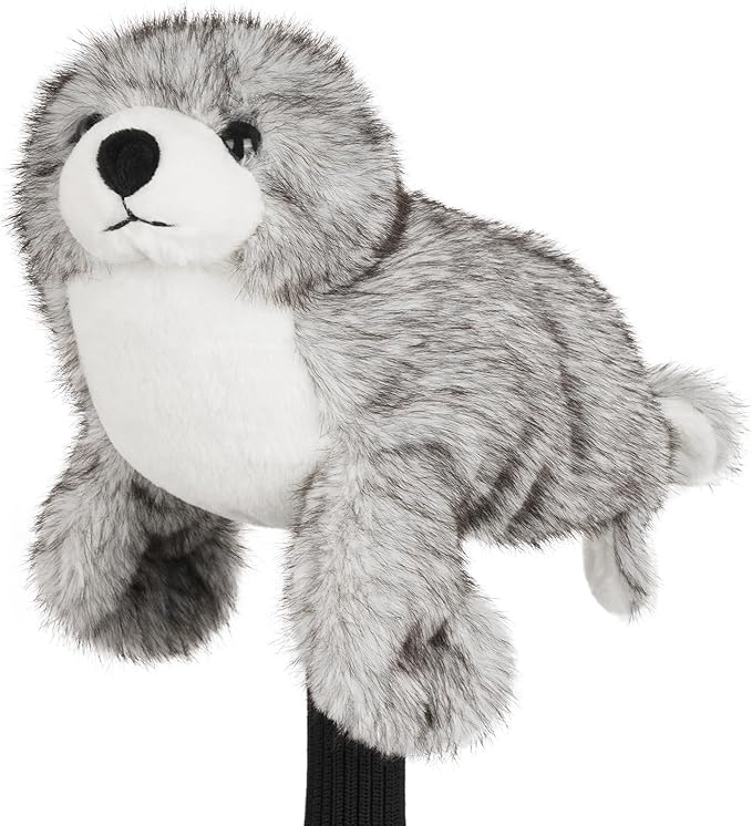 Big Crazy Funny Driver Headcover, Fairway Wood Hybrid Headcover, Golf Head Covers with Long Neck, Animal Plush Golf Club Covers, Golf Club Protector, and Funny Present