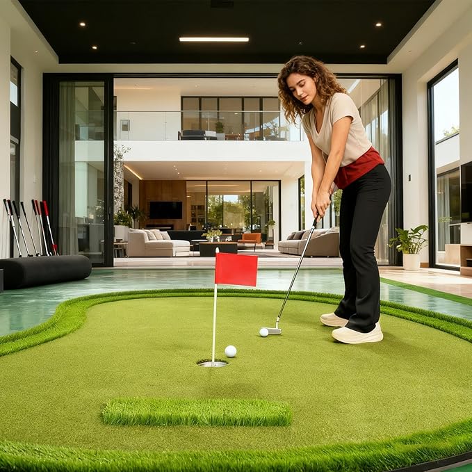 Golf Flag Set – Flags and Hole Cups, Green Cups with Portable Flagsticks | Ideal for Putting and Chipping Practice On Courses Or Backyard Driving Range for Skill Improvement Fun Activities