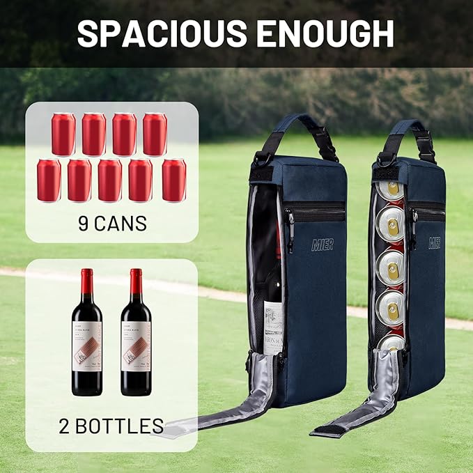 MIER Cooler Backpack Insulated Soft Cooler Bag Portable Leakproof Camping Lunch Backpack for Men and Women Lightweight Thermal Bag for Hiking Shopping Travel