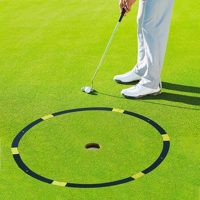 Golf Target Rings - Golf Target Circles, Putting and Chipping Practice Rings | Durable Thin Rings for Short Game Training, Portable Foldable Design, Bright Colors for Easy Visibility, Multiple