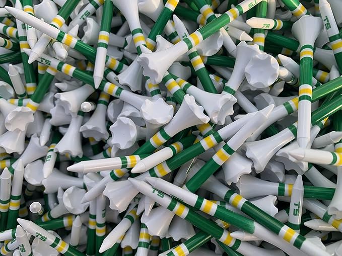 TRUESTRIKE Premium USA Golf Tees – 100-Pack Durable 3¼" / 2¾" Plastic Tees – Made in USA – Perfect Holiday Golf Gift