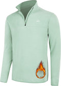 Willit Men's Fleece Pullover Winter Shirts Long Sleeve Quarter Zip Cold Weather Golf Hiking Casual Warm Shirts