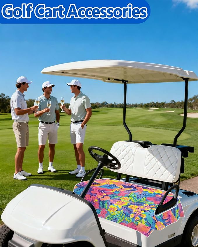 Comfortable Golf Cart Seat Covers, Soft Golf Cart Towel, Golf Cart Accessories, Club Car and Other 2-Seat Golf Carts