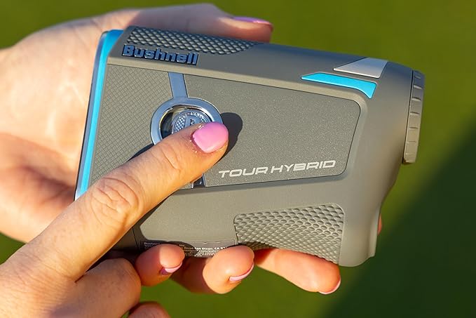 Bushnell Golf Tour Hybrid Laser Rangefinder with Onboard GPS and Slope Compensation with Wearable4U Towel | 1xCR123 Bundle