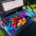AQQA Golf Cart Seat Covers, Tropical Palm Leaf-Boho-Marble Microfiber Golf Cart Seat Blanket, Golf Blanket, Golf Accessories, Golf Cart Seat Towel Fits All 2-Seat Golf Carts, 55"x 32"