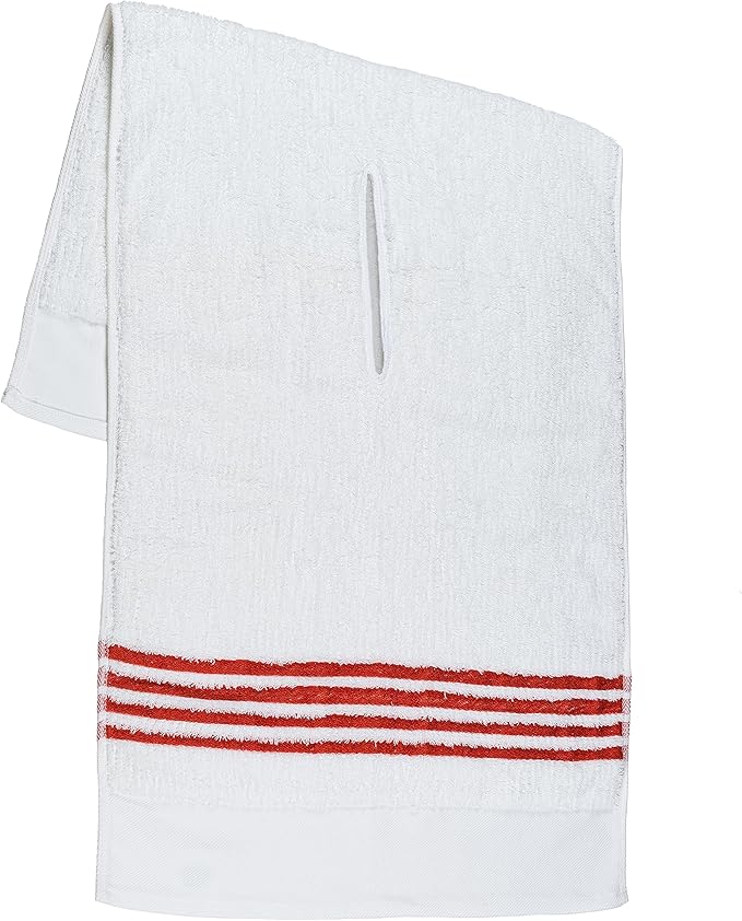 The Tour Towel | Large Golf Caddy Towel Terry Cloth, Absorbent 19" x 44", Center Cut, Perfect Hang Golf Cart Accessory and Golf Bag, Multiple Colors