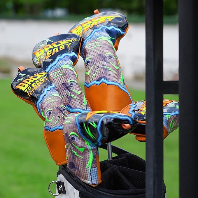 Golf Club Head Cover Golf Head Cover Driver Headcover Fairway Wood Headcover Hybrid Club Head Cover Back to The Easy
