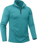 Boladeci Men's Quarter Zip Pullover Premium Fleece Lined Heather Long Sleeve Golf Shirts Midweight 1/4 Half Zip Sweatshirts