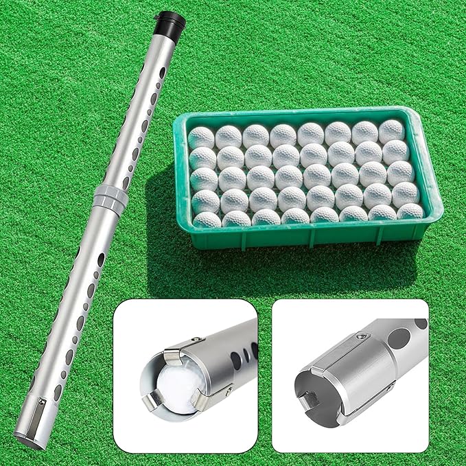 Golfs Balls Retrievers, Aluminum Alloy Pickers Upper Tube, Golfs Balls Shagger Grabber Golfs Balls Collector Pickup Tool