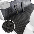 Xtreme Mats Club Car Compatible Golf Cart Mat, Full Coverage Rubber Floor Liner - Fits Club Car DS (1982-2013) and Villager (1982-2018) - All Black