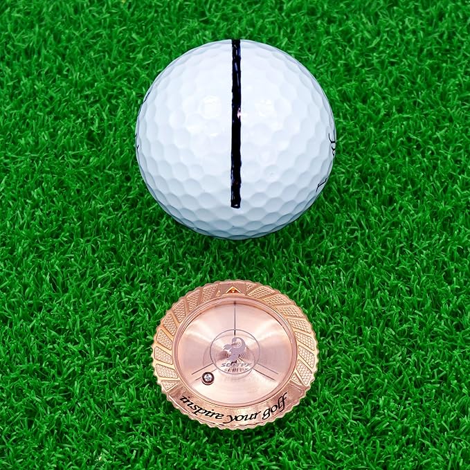 scorpy Golf Level Ball Marker with Metal Bead and Hat Clip, High Precision Putting Green Reading Aid Golf Accessories, Precision Alignment Tool for Perfect Putts