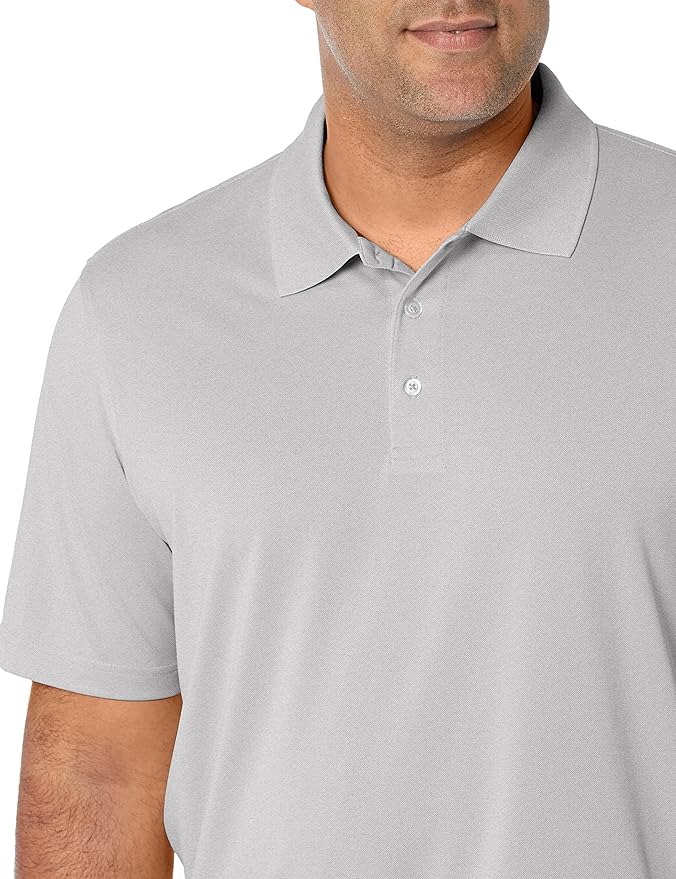 Amazon Essentials Mens Golf Polo Shirt, Moisture-Wicking Quick Dry, Short Sleeve