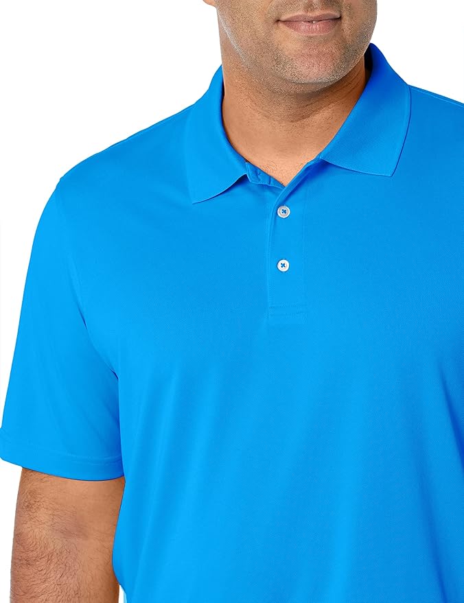Amazon Essentials Mens Golf Polo Shirt, Moisture-Wicking Quick Dry, Short Sleeve